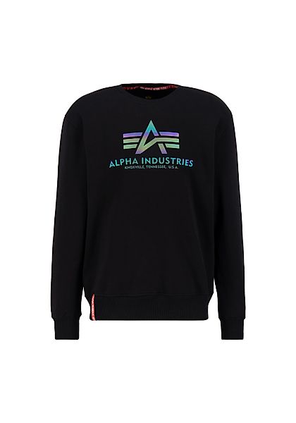 Alpha Industries Sweater "Basic Sweatshirt Rainbow Refl. Print Big Logo" günstig online kaufen