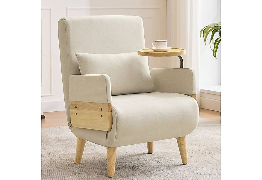 Merax Loungesessel 3-in-1 Schlafsessel Umbausessel mit Schlaffunktion & Kla günstig online kaufen