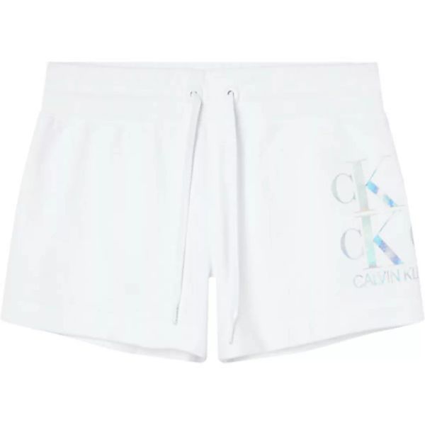 Calvin Klein Jeans Shine Logo Knit Shorts Hosen S Bright White günstig online kaufen
