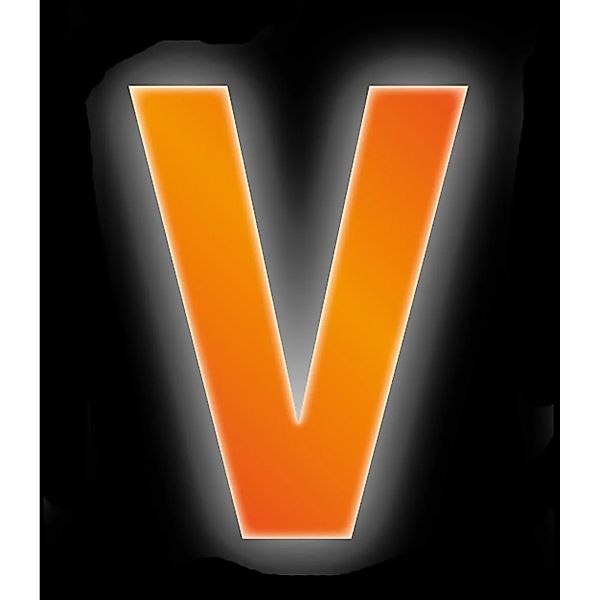 Conacord Klebebuchstabe V Reflektierend 8 cm Orange günstig online kaufen