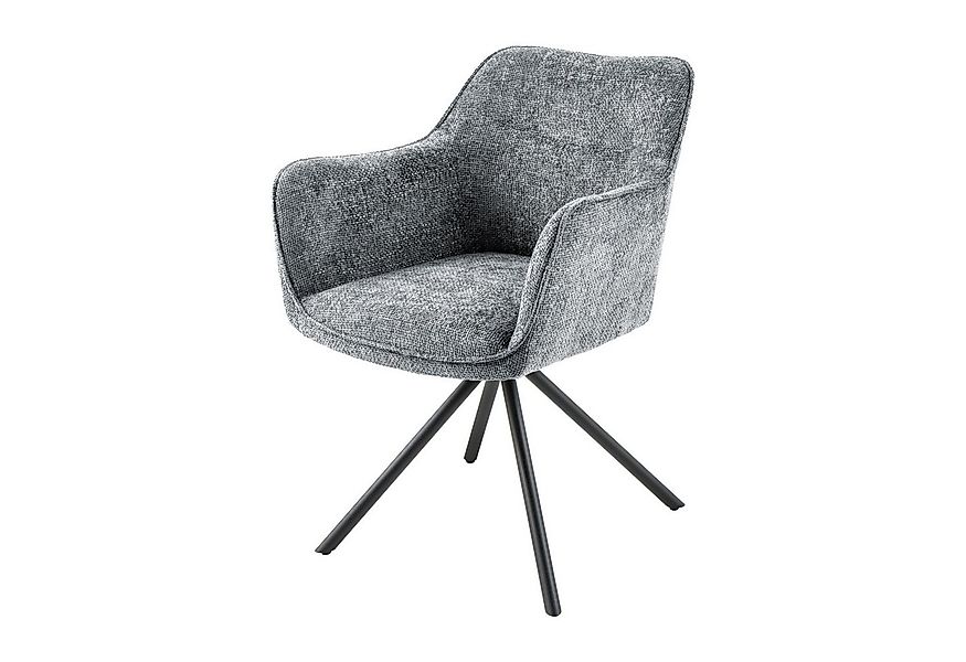 riess-ambiente Polsterstuhl VERONA grau / schwarz (Einzelartikel, 1 St), Es günstig online kaufen