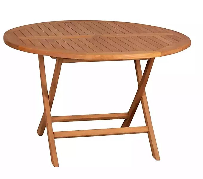 Tisch Woodie 120 cm rund Teak günstig online kaufen