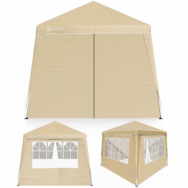 Faltpavillon Capri Beige 3x3m inkl 4 Seitenwänden günstig online kaufen