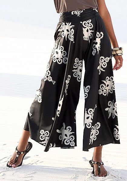 LASCANA Hosenrock mit Alloverdruck, Culotte, bügelfrei günstig online kaufen