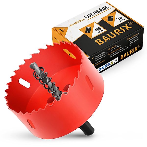 BAURIX Lochsäge Bi-Metall verschiedene Größen, Ø günstig online kaufen