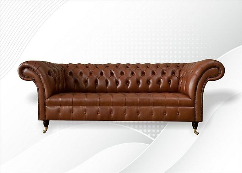 JVmoebel Chesterfield-Sofa Chesterfield Sofa hochwertig Handarbeit massiv H günstig online kaufen