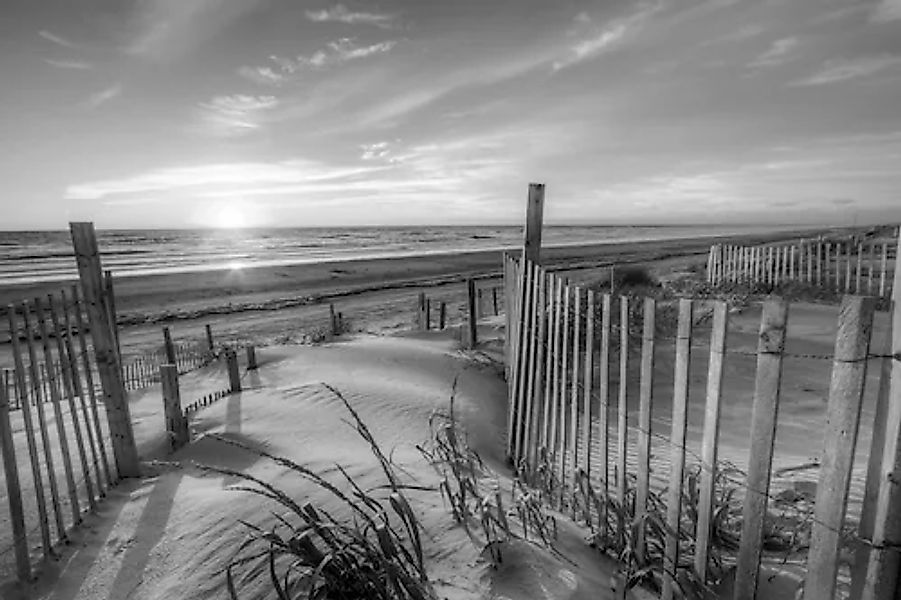 Papermoon Fototapete »Strand Schwarz & Weiß« günstig online kaufen