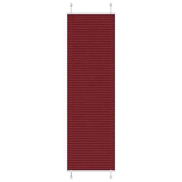 vidaXL Plissee Bordeauxrot 60x200 cm Stoffbreite 59,4 cm Polyester 4015254 günstig online kaufen