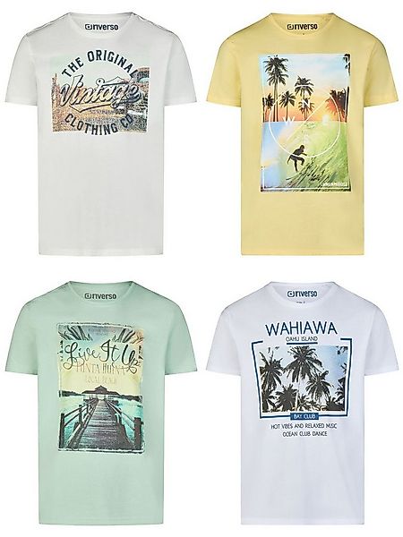 riverso T-Shirt Herren Fotoprintshirt RIVLukas Regular Fit (4-tlg) Kurzarm günstig online kaufen