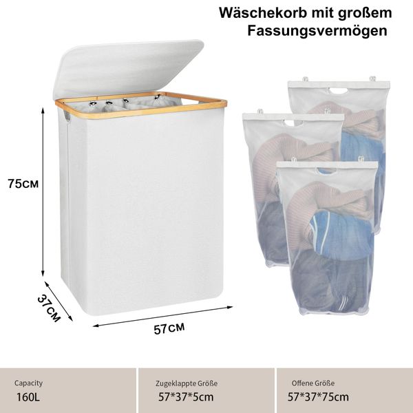 AdelDream Wäschekorb 140L 160L Wäschekorb mit günstig online kaufen