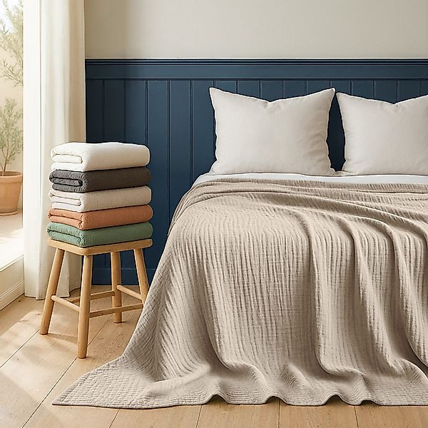 Blumtal Tagesdecke Tagesdecke Baumwolle - Musselin günstig online kaufen
