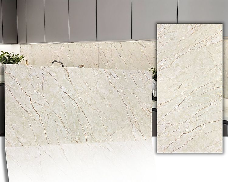 IKHEMalarka Wandpaneel Marmoroptik – Hochwertige PVC Wandverkleidung, BxL: günstig online kaufen