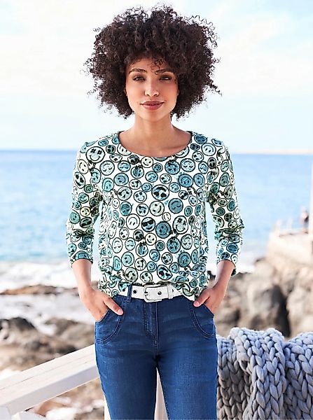heine Rundhalsshirt "Druck-Shirt" 1 Stk. tlg. günstig online kaufen