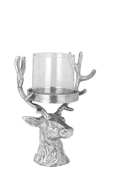 Hermann Bauer jun. Kollektion GmbH Windlicht Windlicht Hirschkopf Aluminium günstig online kaufen