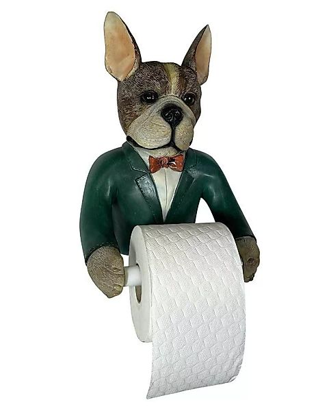 Toilettenpapierhalter Hund im Anzug Nostalgie Toilettenrollenhalter Vintage günstig online kaufen