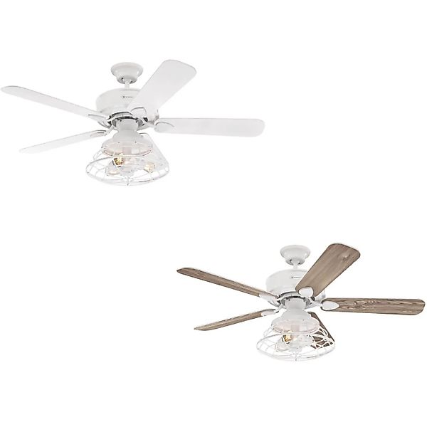 WESTINGHOUSE Deckenventilator Westinghouse Barnett Weiß 122 cm mit LED Bele günstig online kaufen