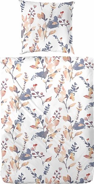 Primera Bettwäsche "Windspiel" 2 Stk. mit frischen Blumenranken günstig online kaufen