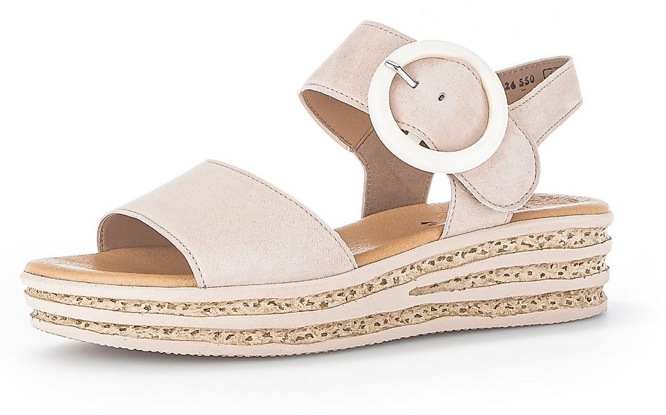 Gabor Keilsandalette, Plateau, Sommerschuh, Sandale mit trendigem Zierschna günstig online kaufen