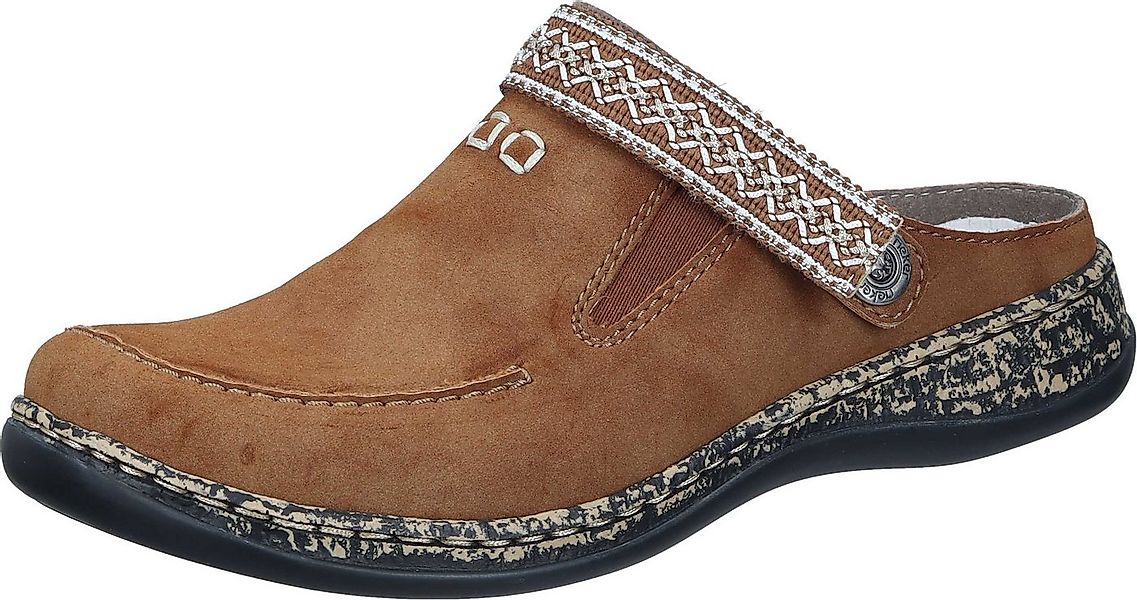 Rieker Pantoletten Pantolette aus strapazierfähigem Synthetik günstig online kaufen