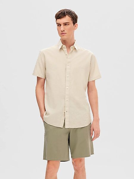 SELECTED HOMME Kurzarmhemd SLHREG-SUN SHIRT SS günstig online kaufen