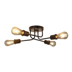 Nettlife Deckenleuchte Deckenleuchte Deckenlampe Vintage Wohnzimmer günstig online kaufen