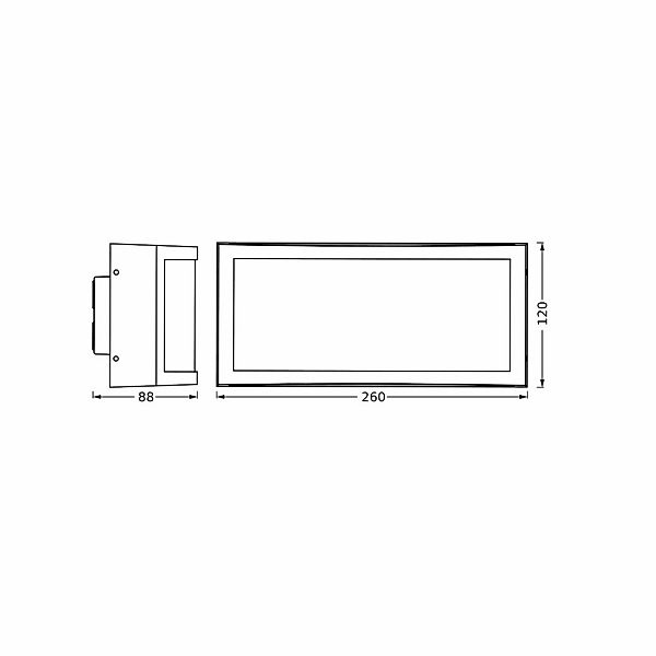 OSRAM Außenwandlampe ENDURA CLASSIC CUADRA, dunkelgrau, IP65 günstig online kaufen