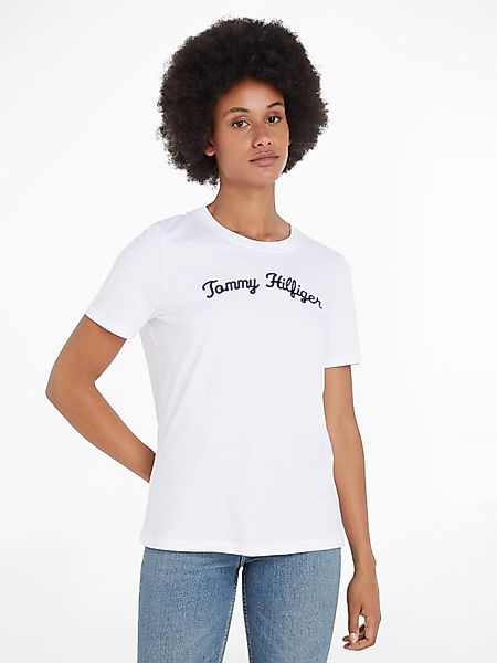 Tommy Hilfiger Kurzarmshirt REG SCRIPT C-NK günstig online kaufen