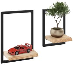 LAMO Manufaktur Wandregal Holz Set 2 günstig online kaufen