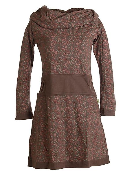 Vishes Jerseykleid Bedrucktes Kleid aus Baumwolle günstig online kaufen