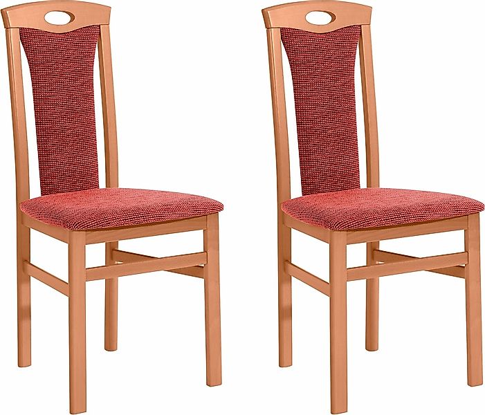 Home affaire 4-Fußstuhl »Kasia«, (Set), 2 St., Struktur günstig online kaufen