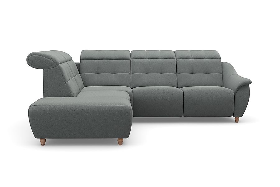 Home affaire Ecksofa »Boston L-Form« Kopfteilverstellung an jeder Sitzfläch günstig online kaufen