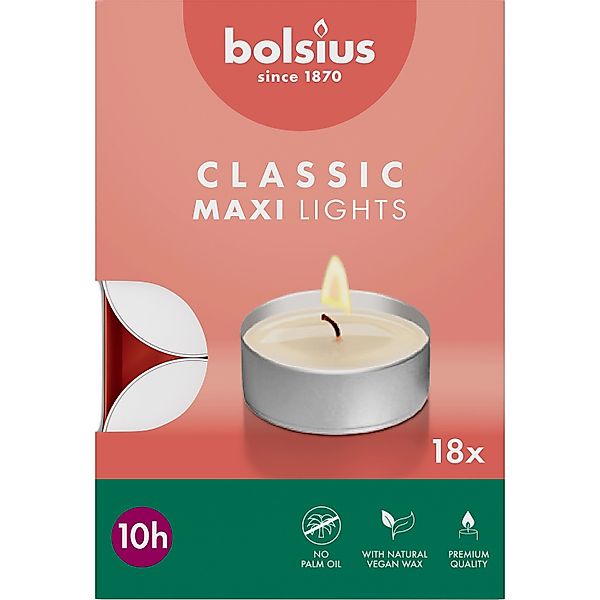 Maxi-Lichte 18er Box10 Std. Alucup Weiß günstig online kaufen