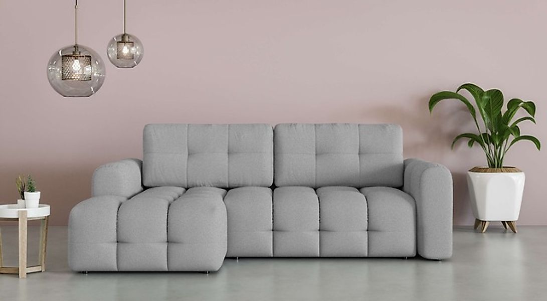 INOSIGN Ecksofa »Manilla, wahlweise mit Bettfunktion, B/T/H 265/170/91 cm«, günstig online kaufen