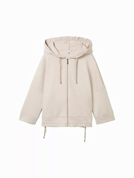 TOM TAILOR Fleecejacke Sweatshirt jacket with hood günstig online kaufen