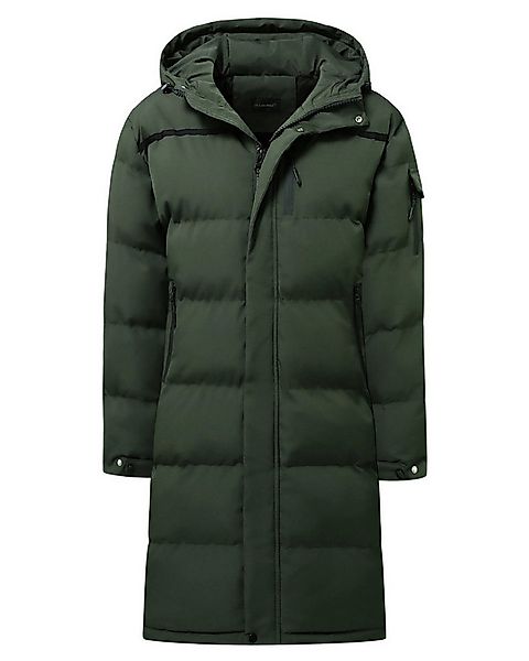 Allthemen Steppmantel mit Kapuze Herren Langmantel warmer Winterparka günstig online kaufen