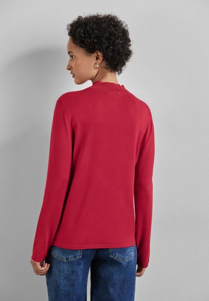 STREET ONE Rollkragenpullover mit Materialmix günstig online kaufen