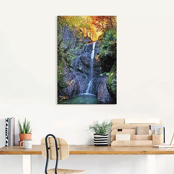 Artland Wandbild "Niedersonthofener Wasserfall im Allgäu", Wasserfallbilder günstig online kaufen