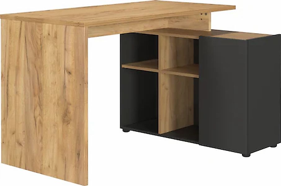 GERMANIA Eckschreibtisch »Adrano«, (1 St.), mit integriertem Sideboard günstig online kaufen