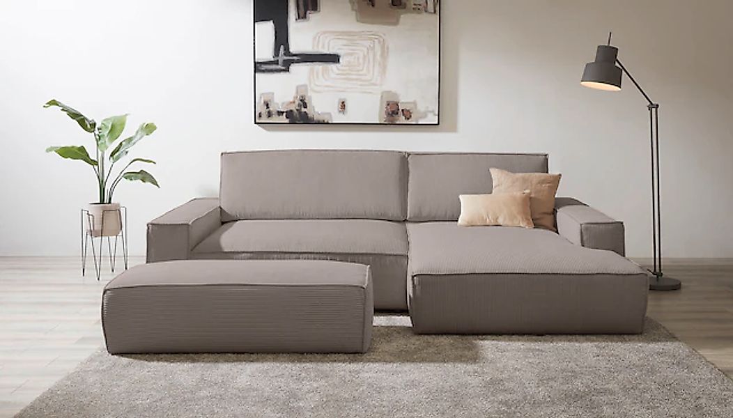 Home affaire Polsterecke »NEU: SHERWOOD XXL tief, L-Form mit Schlaffunktion günstig online kaufen