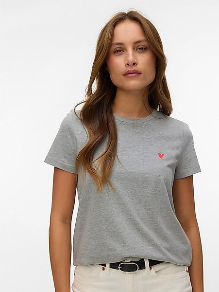 Vero Moda Kurzarmshirt VMVIVA S/S O-NECK T-SHIRT JRS BTQ GA günstig online kaufen