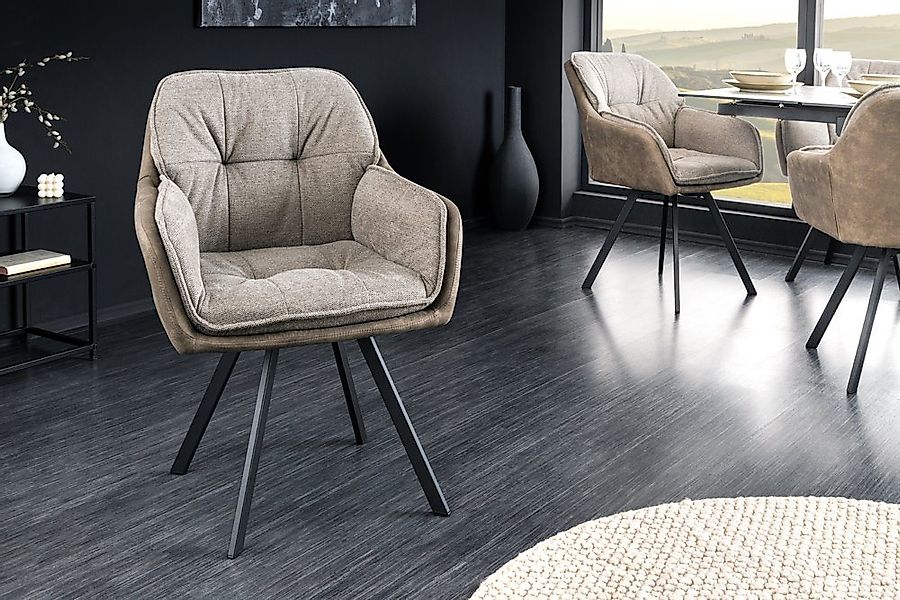 riess-ambiente Armlehnstuhl MR. LOUNGER vintage taupe (Einzelartikel, 1 St) günstig online kaufen