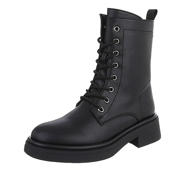Ital-Design Damen Stiefel mit Schnürung und blockabsatz für Alltag Schnürst günstig online kaufen