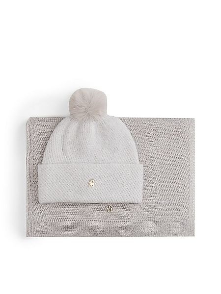 Tommy Hilfiger Beanie POM POM LUREX (Set) in Geschenkbox, Set aus Mütze und günstig online kaufen