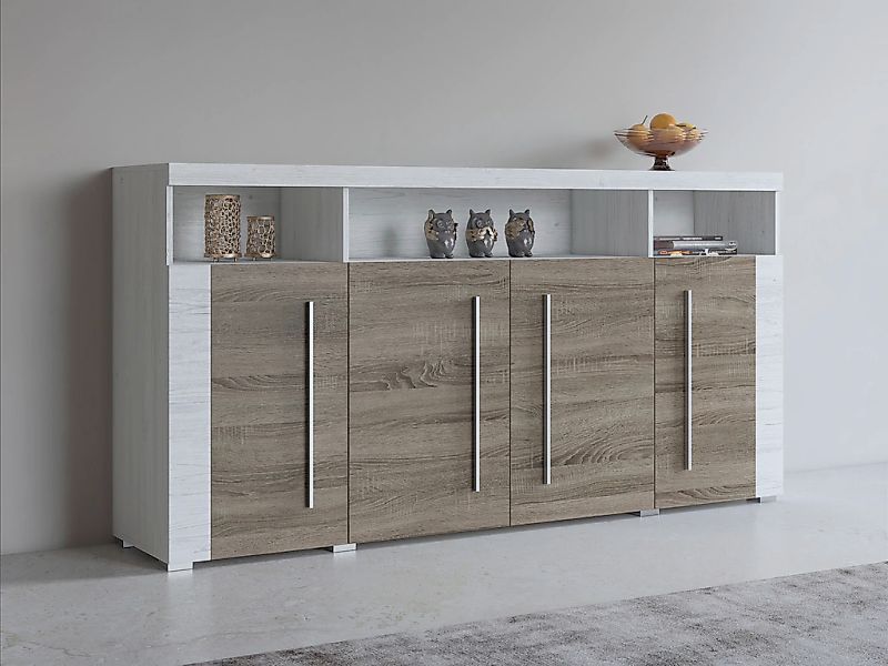 INOSIGN Sideboard "Roger,Breite 182cm, stilvolle Schrank mit 4 Türen", Komm günstig online kaufen