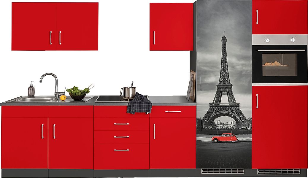 KOCHSTATION Küchenzeile »KS-Paris – Küchen mit einzigartigen Fotomotiven au günstig online kaufen