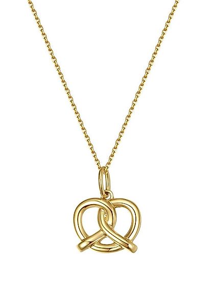 Dear Me Goldkette Damen Brezel, 585er Echtgold Schmuck, 14K Massivgold Hals günstig online kaufen