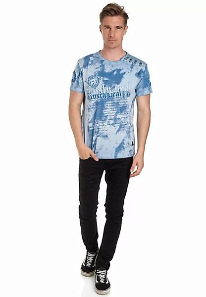 Rusty Neal T-Shirt in tollem Batik-Design günstig online kaufen