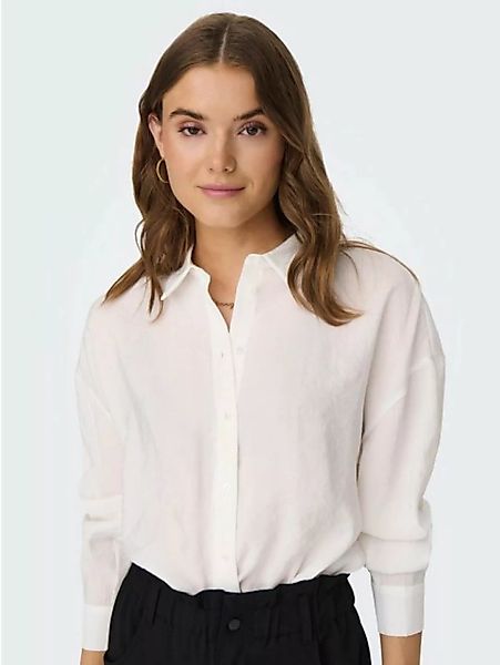 ONLY Blusenshirt Langarm Bluse Weites Oversize Hemd Shirt ONLIRIS 5635 in W günstig online kaufen