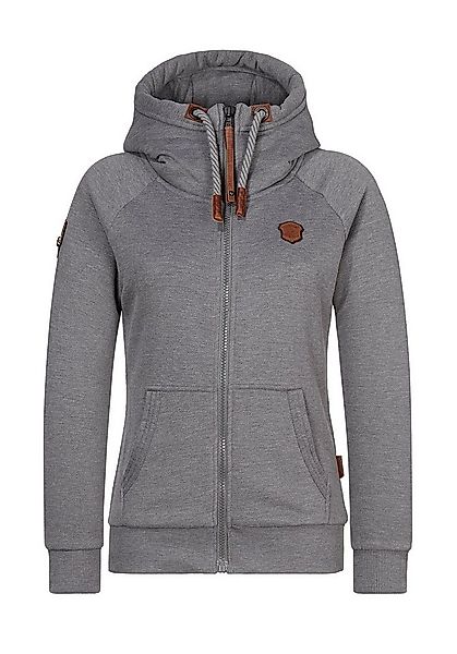 naketano Kapuzentop Brazzo Zip-Hoodie dark grey melange günstig online kaufen