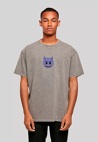 emoji couture T-Shirt Evil smiling furry purple face Premium Qualität günstig online kaufen